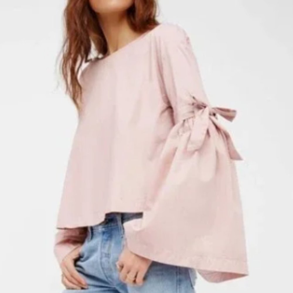 Free People So Obviously Yours Bell Sleeve Top - Picture 3 of 12